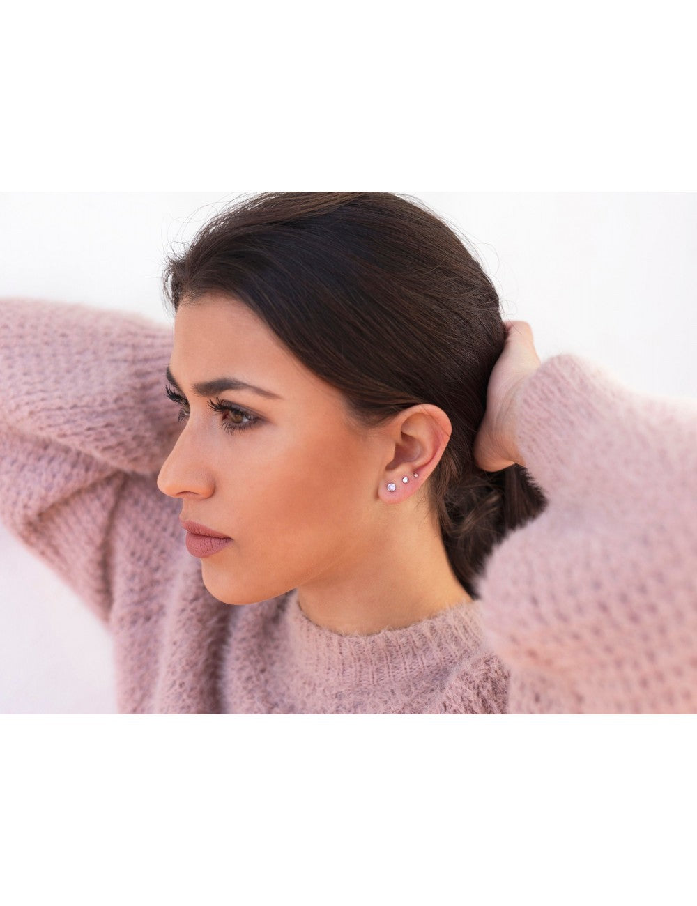Circle Dot Stud Earrings - Three different diameters available