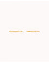 Pendientes conch ear cuff de una banda de plata lisa