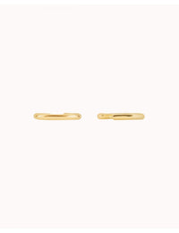 Pendientes conch ear cuff de una banda de plata lisa