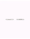 Pendientes conch ear cuff de una banda de plata lisa