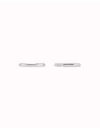 Pendientes conch ear cuff de una banda de plata lisa