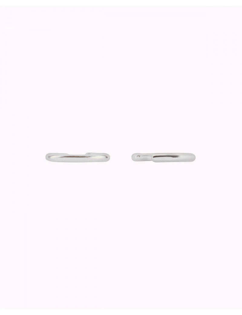 Pendientes conch ear cuff de una banda de plata lisa