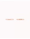 Pendientes conch ear cuff de una banda de plata lisa