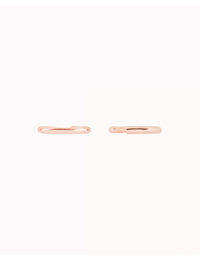Pendientes conch ear cuff de una banda de plata lisa
