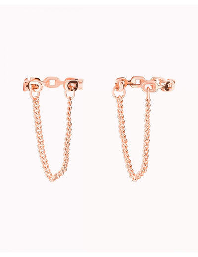 Conch Ear Cuff Ohrringe in Form einer Kette und einer hängenden Kette