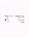 Baguette & Pave CZ Conch Ear Cuff Earrings