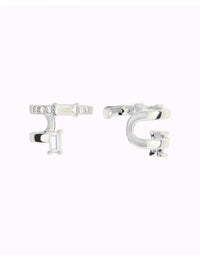 Baguette & Pave CZ Conch Ear Cuff Earrings