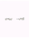 Dainty Baguette & Round CZ Conch Ear Cuff Earrings