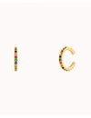 Rainbow Cz Conch Ear Cuff Earrings