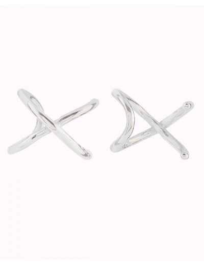 Criss Cross Cartilage Ear Cuff Earrings 