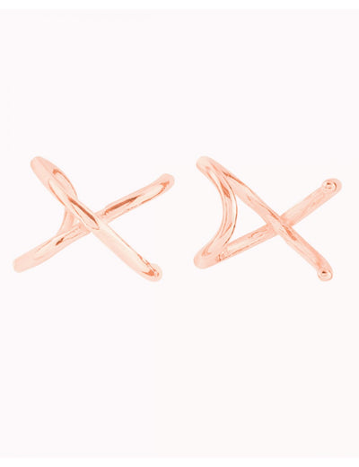 Criss Cross Cartilage Ear Cuff Earrings 