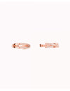 Pave CZ Criss Cross Hinged Conch Ear Cuff Earrings