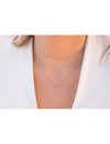 CZ Lightning Bolt & Star Pendant Necklace
