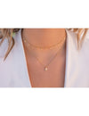CZ Lightning Bolt & Star Pendant Necklace