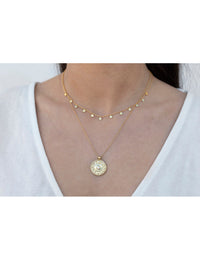 Dangling Small Coins Choker Necklace