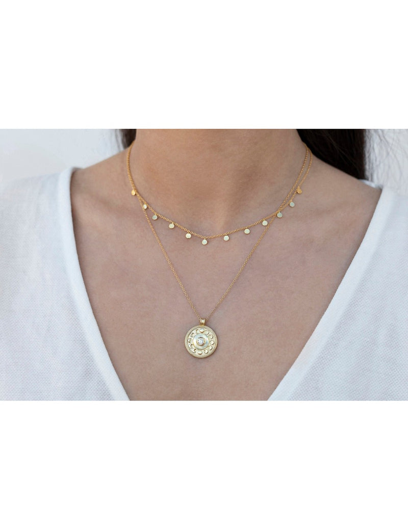 Dangling Small Coins Choker Necklace