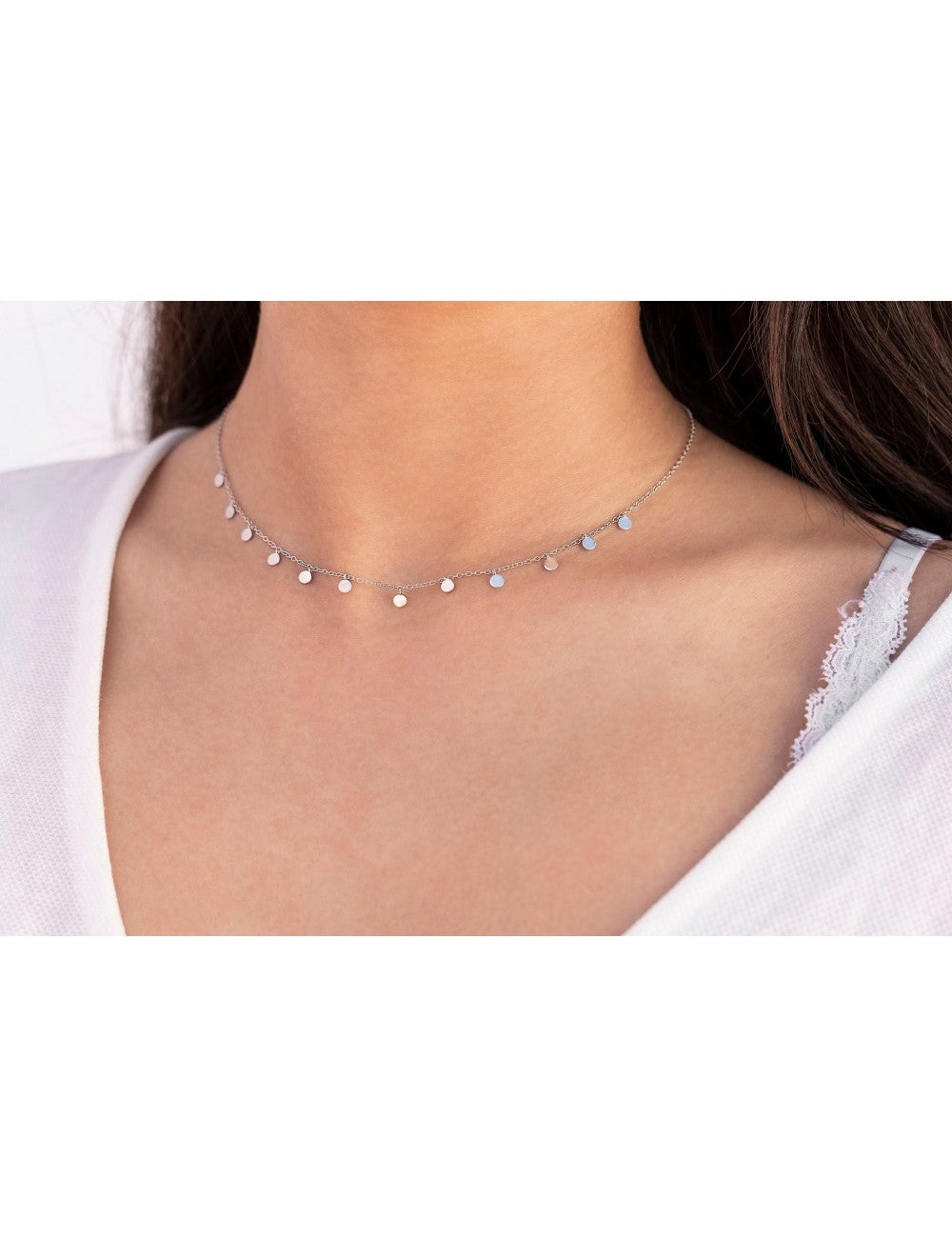 Dangling Small Coins Choker Necklace