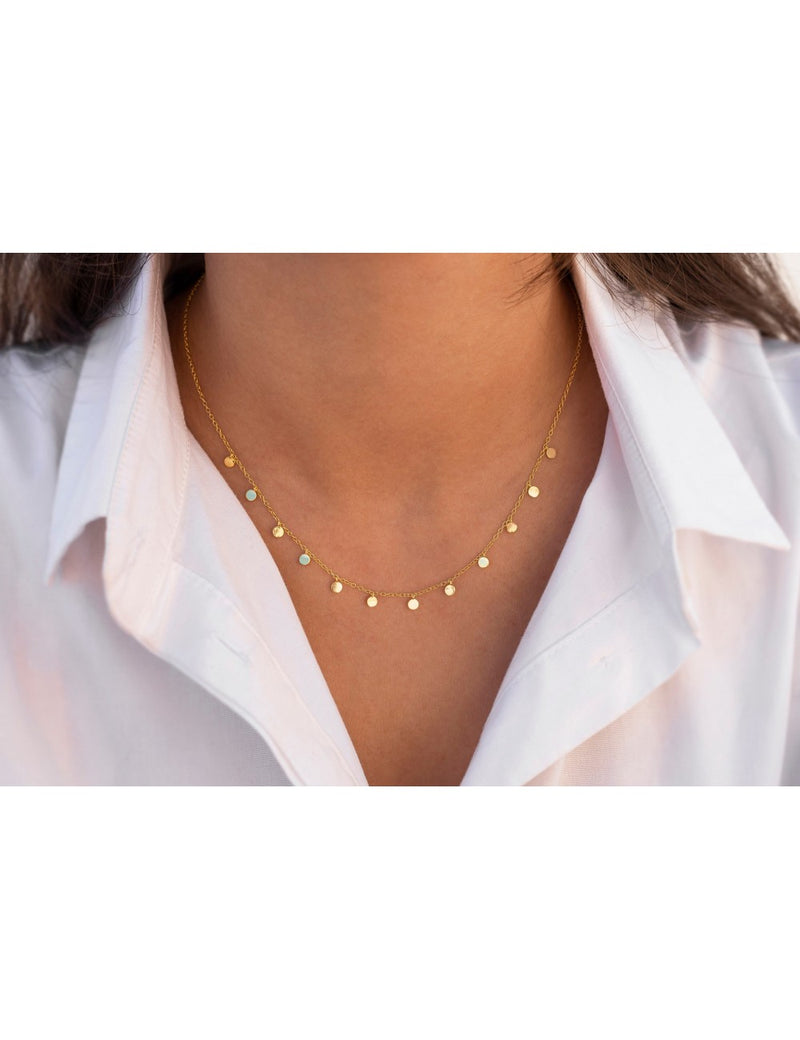 Dangling Small Coins Choker Necklace
