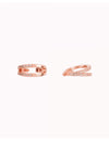 Pendientes conch ear cuff de doble banda con circonitas y sistema de bisagra