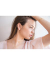 Double Circle Ear Jacket Earrings