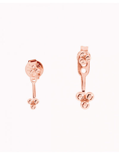 Boucles d'oreilles ear jacket en forme de trèfle - 2 tailles disponibles