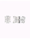 Pendientes stud pequeños en forma de flor con circonitas
