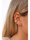 Cabled Rope Chain Huggie Hoop Earrings