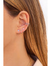 Heart Open Huggie Hoop Earrings - Ear hugger