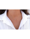 Horizontal Baguette CZ Pendant Necklace