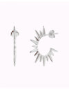 Sun Shaped Spike Hoop Earrings