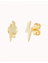 Lightning Shaped Stud Earrings 