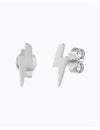 Lightning Shaped Stud Earrings 