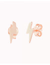 Lightning Shaped Stud Earrings 