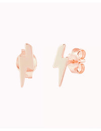 Lightning Shaped Stud Earrings 
