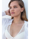 Dainty Y Shaped Long Necklace with Baguette and Round CZ