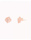 CZ Lightning Bolt Stud Earrings