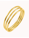 Minimalistischer Ring mit drei Bändern