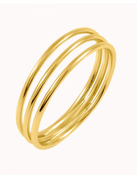 Minimalistischer Ring mit drei Bändern