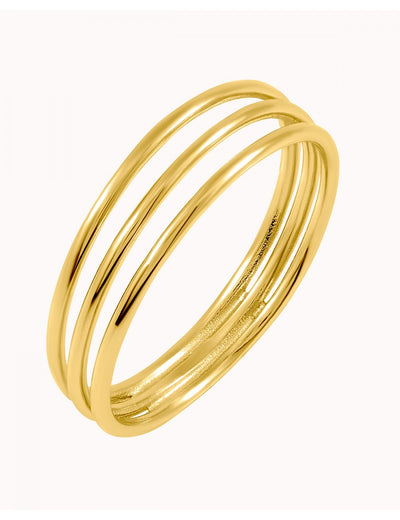 Minimalistischer Ring mit drei Bändern