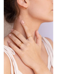 Minimalistischer Ring mit drei Bändern