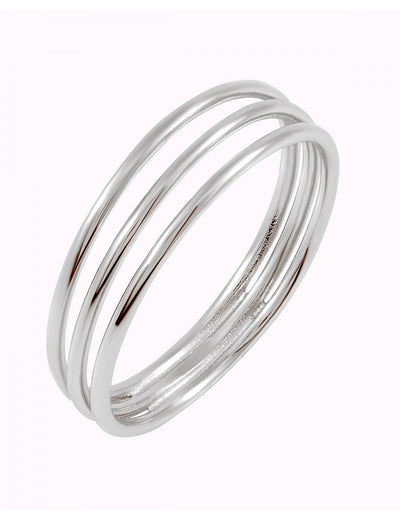 Minimalistischer Ring mit drei Bändern