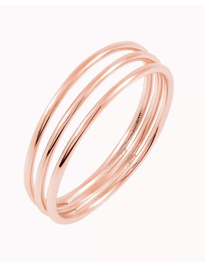 Minimalistischer Ring mit drei Bändern