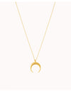 Collar con colgante en forma de luna invertida