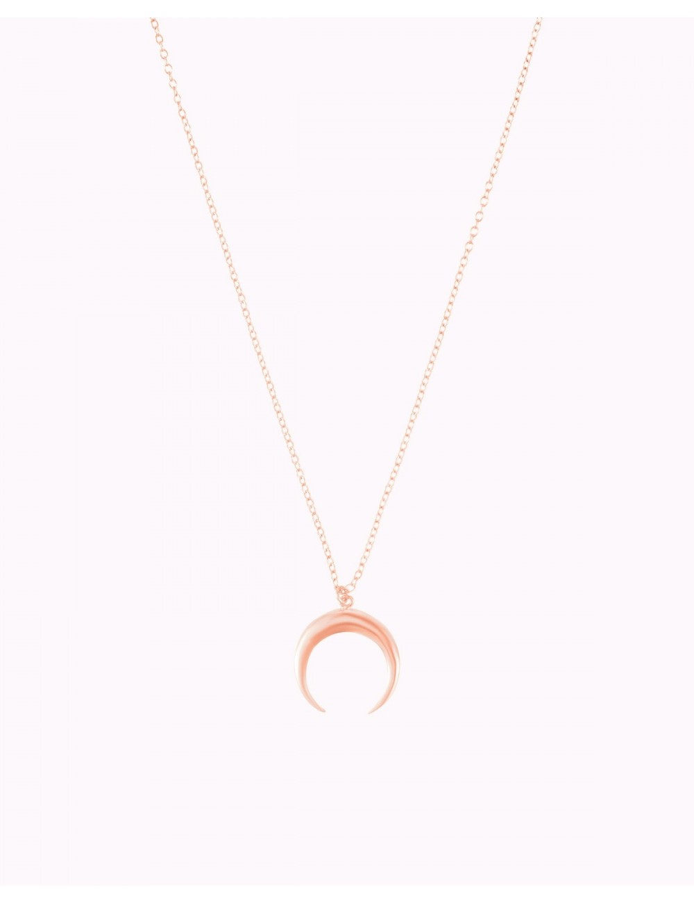 Collar con colgante en forma de luna invertida
