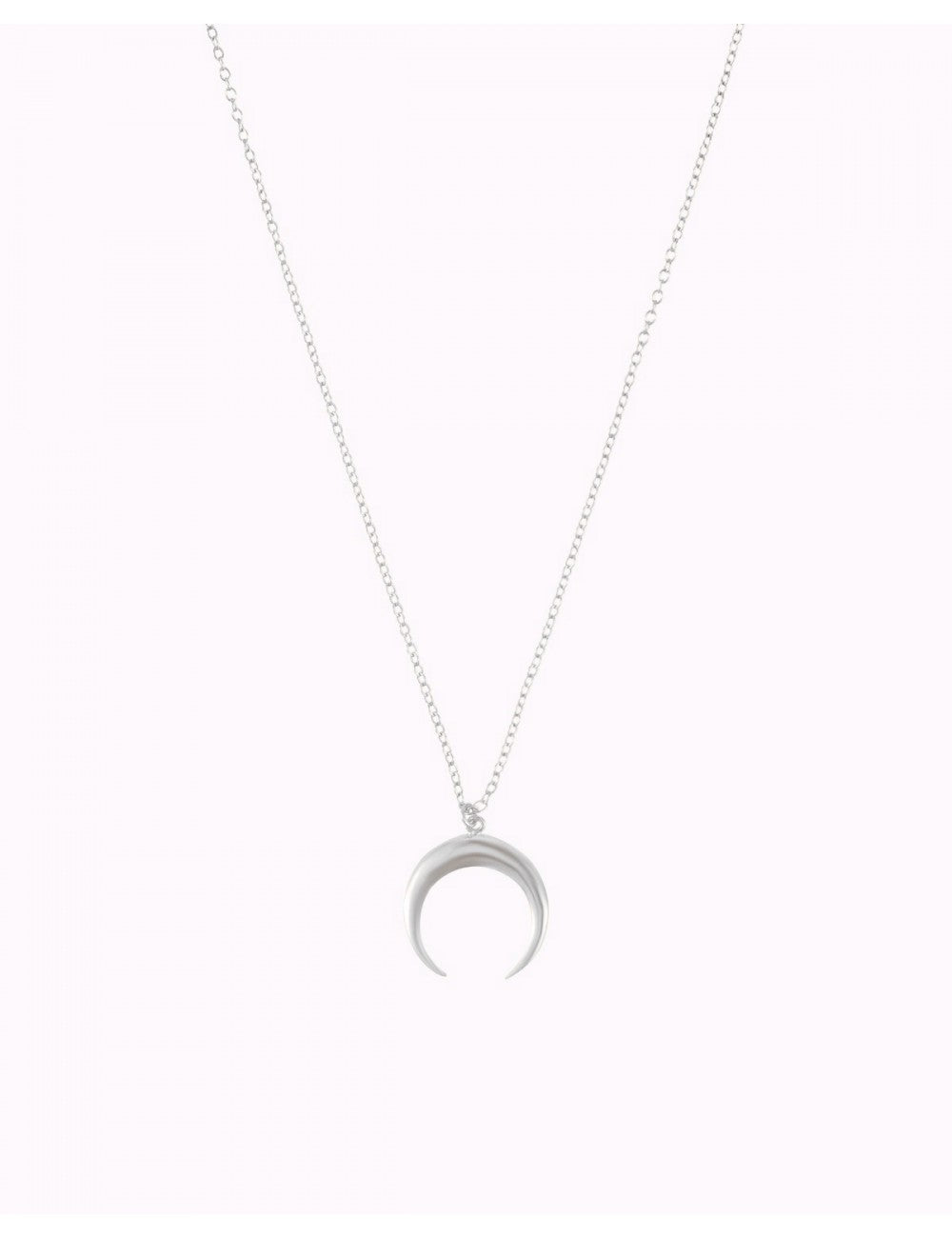 Collar con colgante en forma de luna invertida