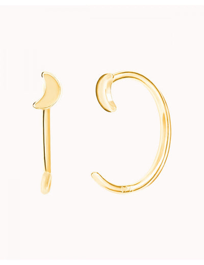 Mondförmige offene Creolen