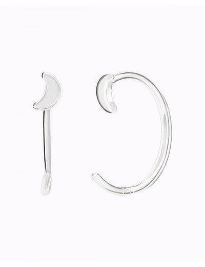 Mondförmige offene Creolen