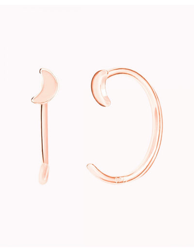 Mondförmige offene Creolen