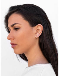 Boucles d'oreilles créoles en opale