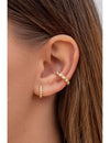 Boucles d'oreilles créoles en opale